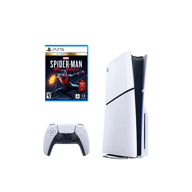 CONSOLA SONY - PLAYSTATION PS5 PLAYSTATION 5 SLIM LECTORA DISCOS + SPIDERMAN MILES MORALES ULTIMATE - 1