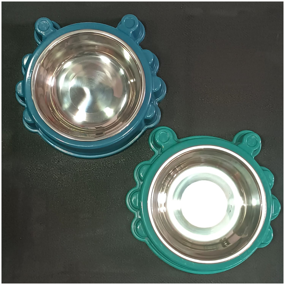 Tazon Doble Plato Para Perro Antiderrapante Acero Inoxidable | Envío Gratis