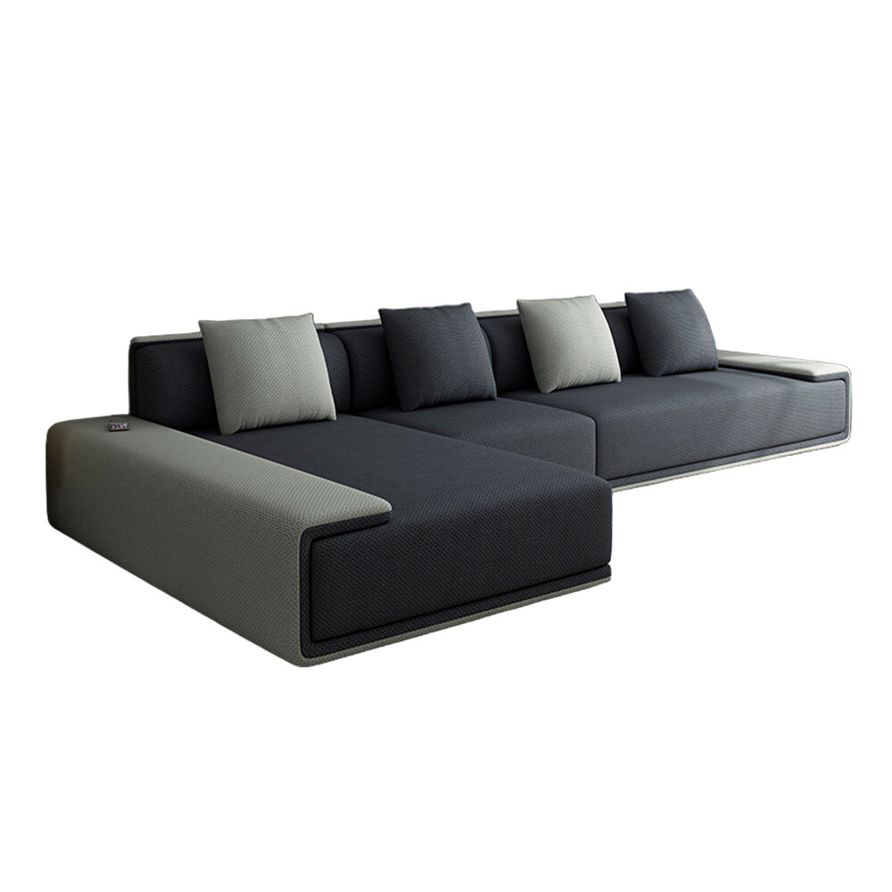 SECCIONAL CENTRAL DECCO LISO IZQUIERDA LAIZER - 1