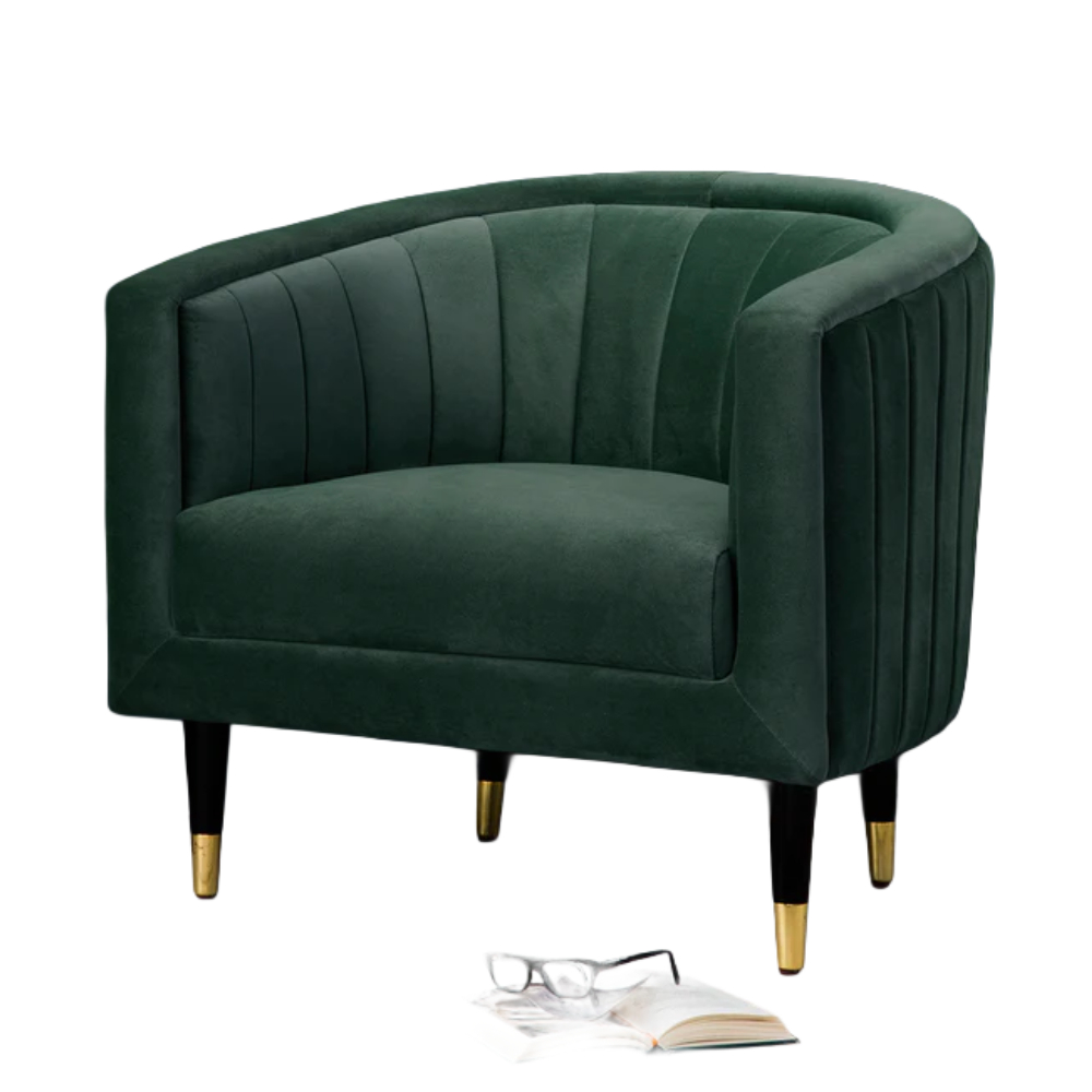BUTACA CENTRAL DECCO VELVET MODERNO - 2