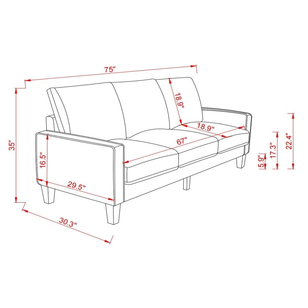 SOFA CENTRAL DECCO DAGNY 3 CUERPOS - 2