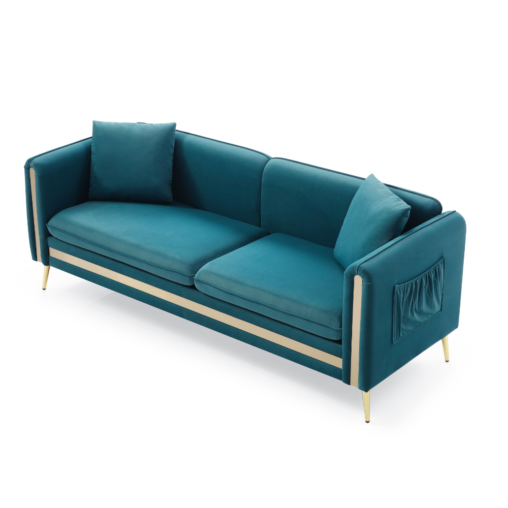 SOFA CENTRAL DECCO AKOS 3 CUERPOS VERDE MUSGO - 2