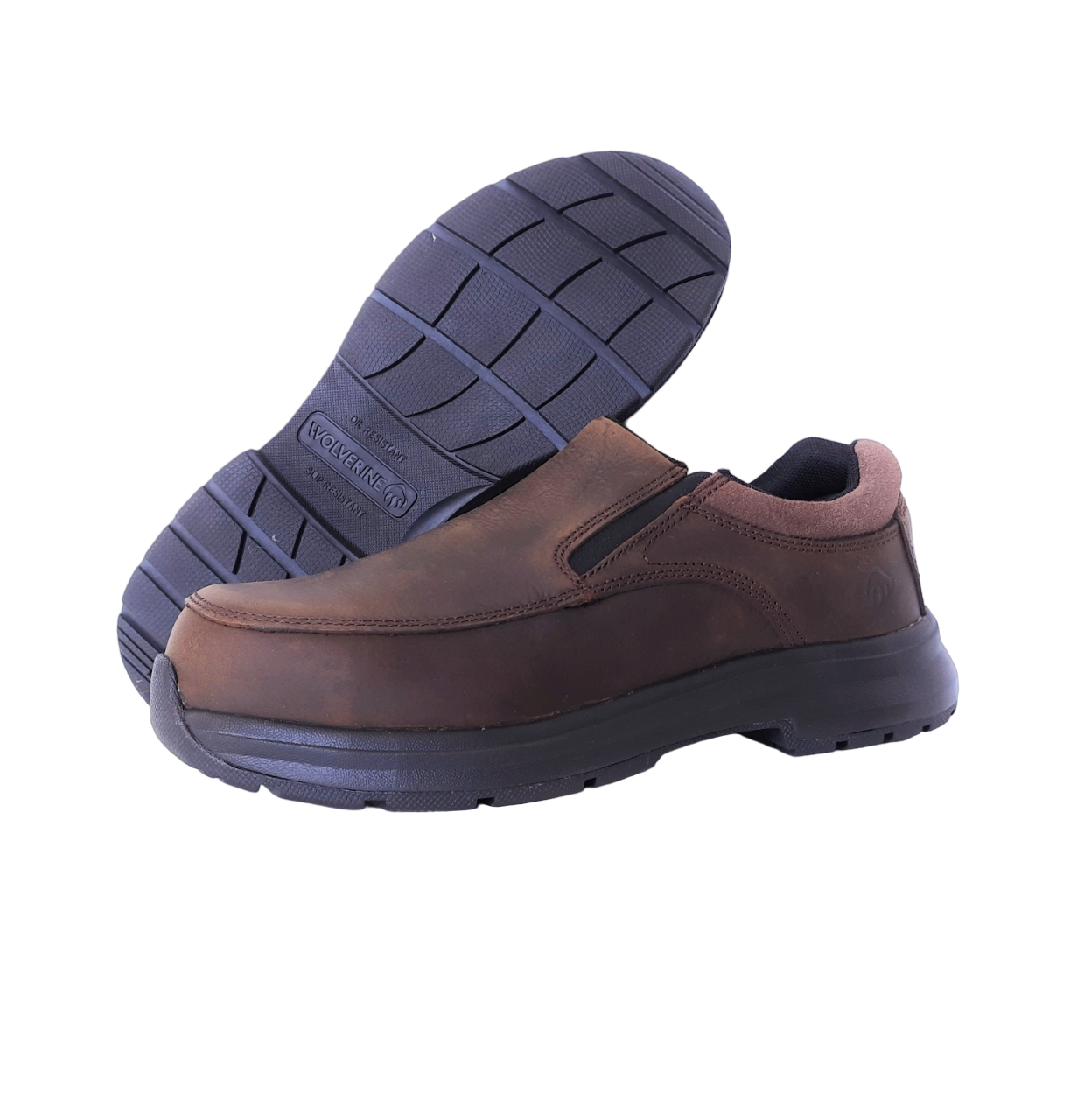 ZAPATOS HOMBRE WOLVERINE MARRON PUNTA ACERO SUELAS ANTIDESLIZANTES - 2