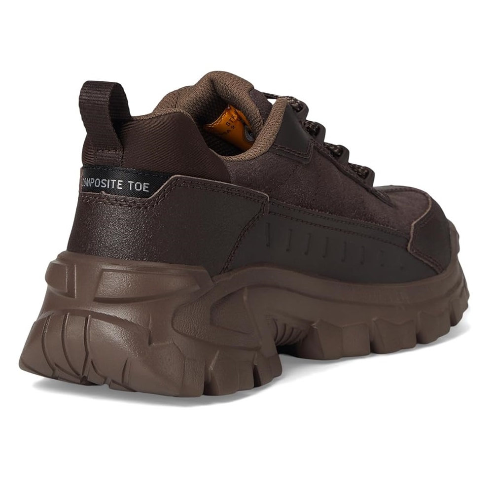 ZAPATILLA HOMBRE CATERPILLAR MARRON PUNTA COMPOSITE PROTECCION ELECTRICA - 4