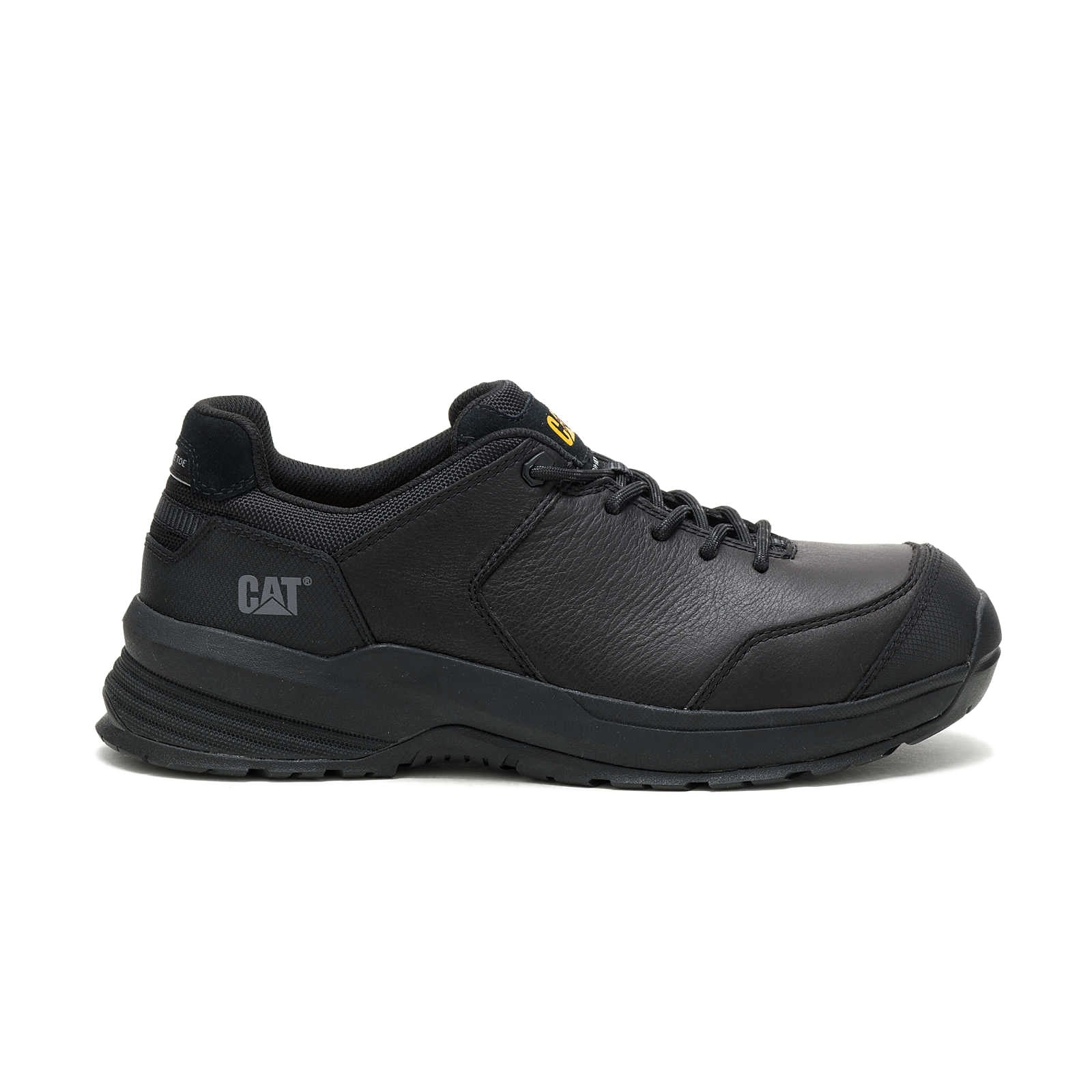 ZAPATILLA HOMBRE CATERPILLAR CUERO NEGRO PUNTA COMPOSITE PROTECCION ELECTRICA - 2