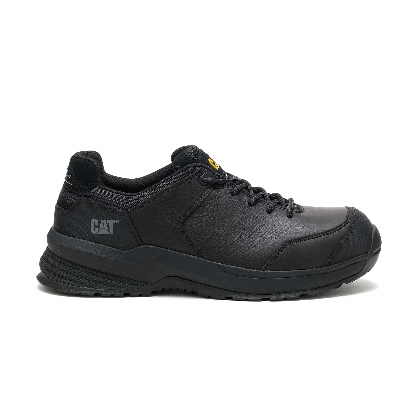 ZAPATILLA HOMBRE CATERPILLAR CUERO NEGRO PUNTA COMPOSITE PROTECCION ELECTRICA - 2