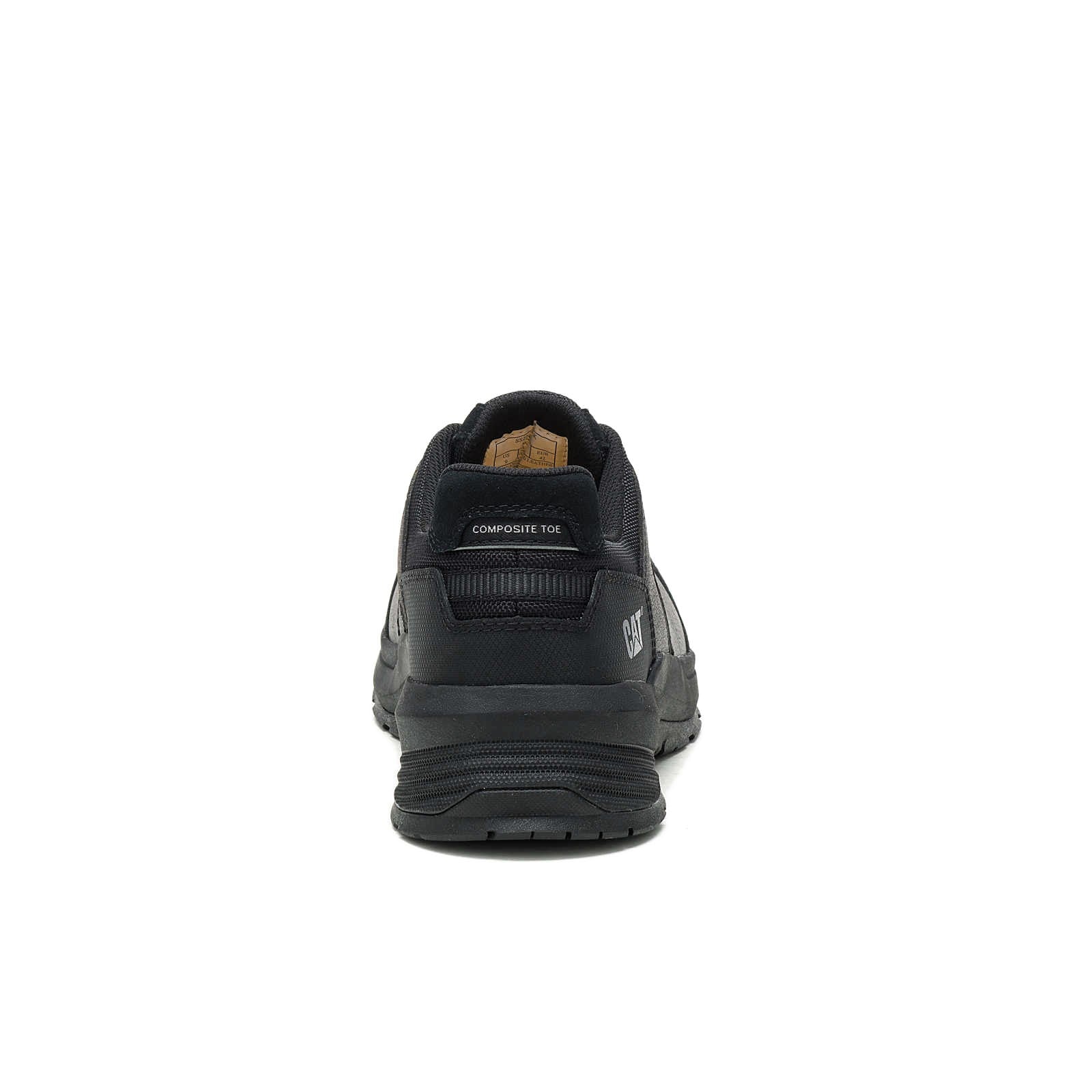 ZAPATILLA HOMBRE CATERPILLAR CUERO NEGRO PUNTA COMPOSITE PROTECCION ELECTRICA - 4