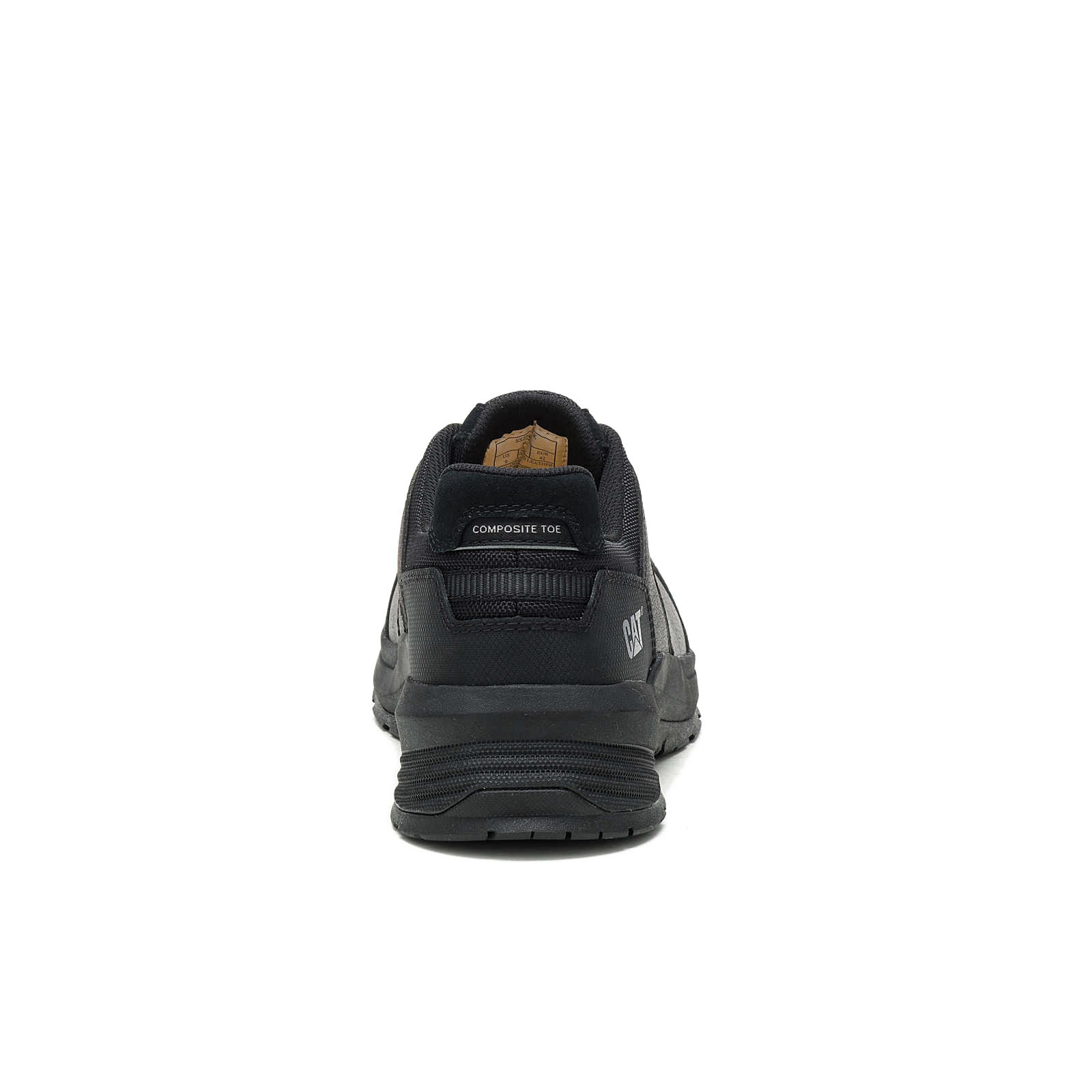 ZAPATILLA HOMBRE CATERPILLAR CUERO NEGRO PUNTA COMPOSITE PROTECCION ELECTRICA - 4
