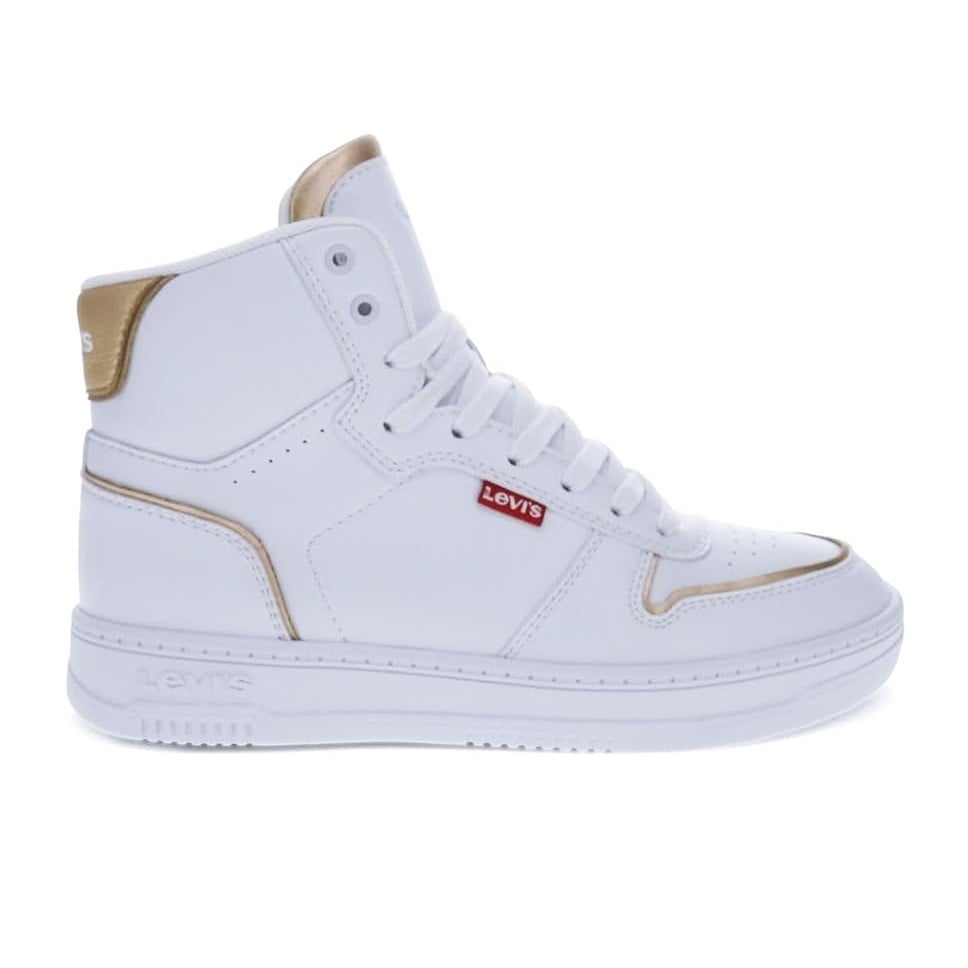 BOTINES LEVIS BLANCOS MODA DAMAS - 1
