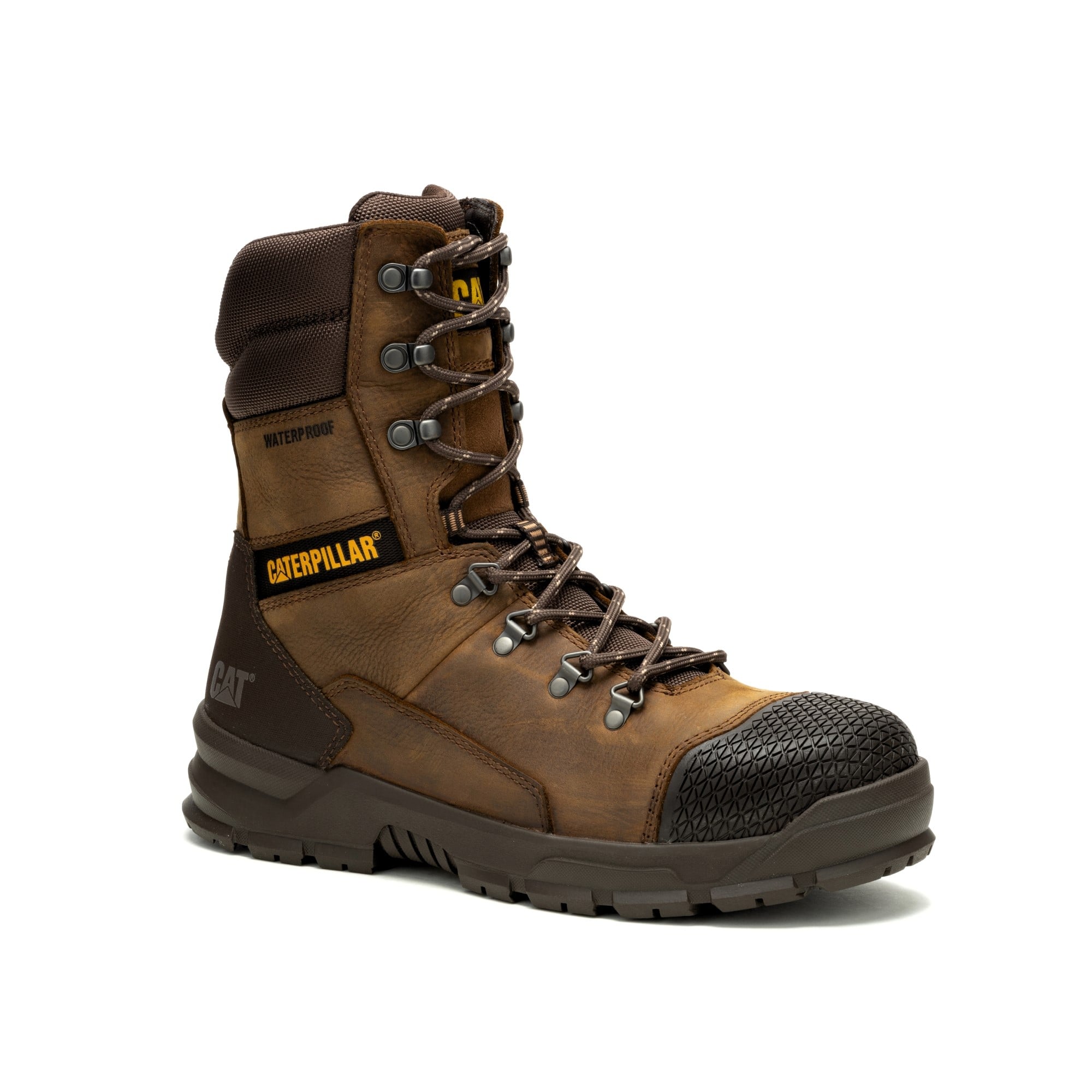 BOTINES CATERPILLAR HOMBRE PUNTA ACERO WATERPROOF MARRON - 1