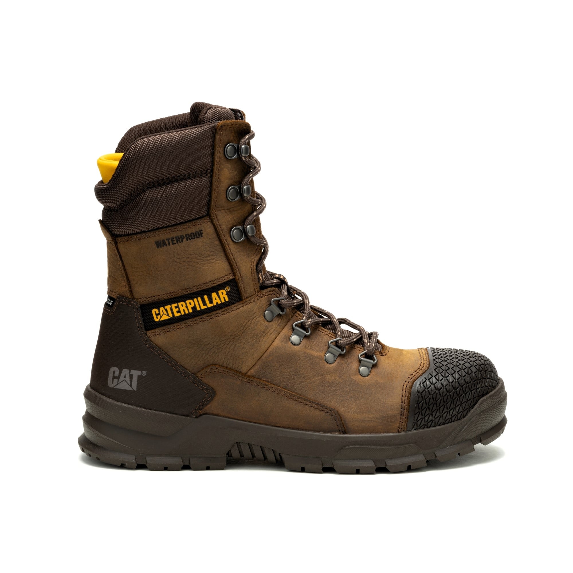 BOTINES CATERPILLAR HOMBRE PUNTA ACERO WATERPROOF MARRON - 2