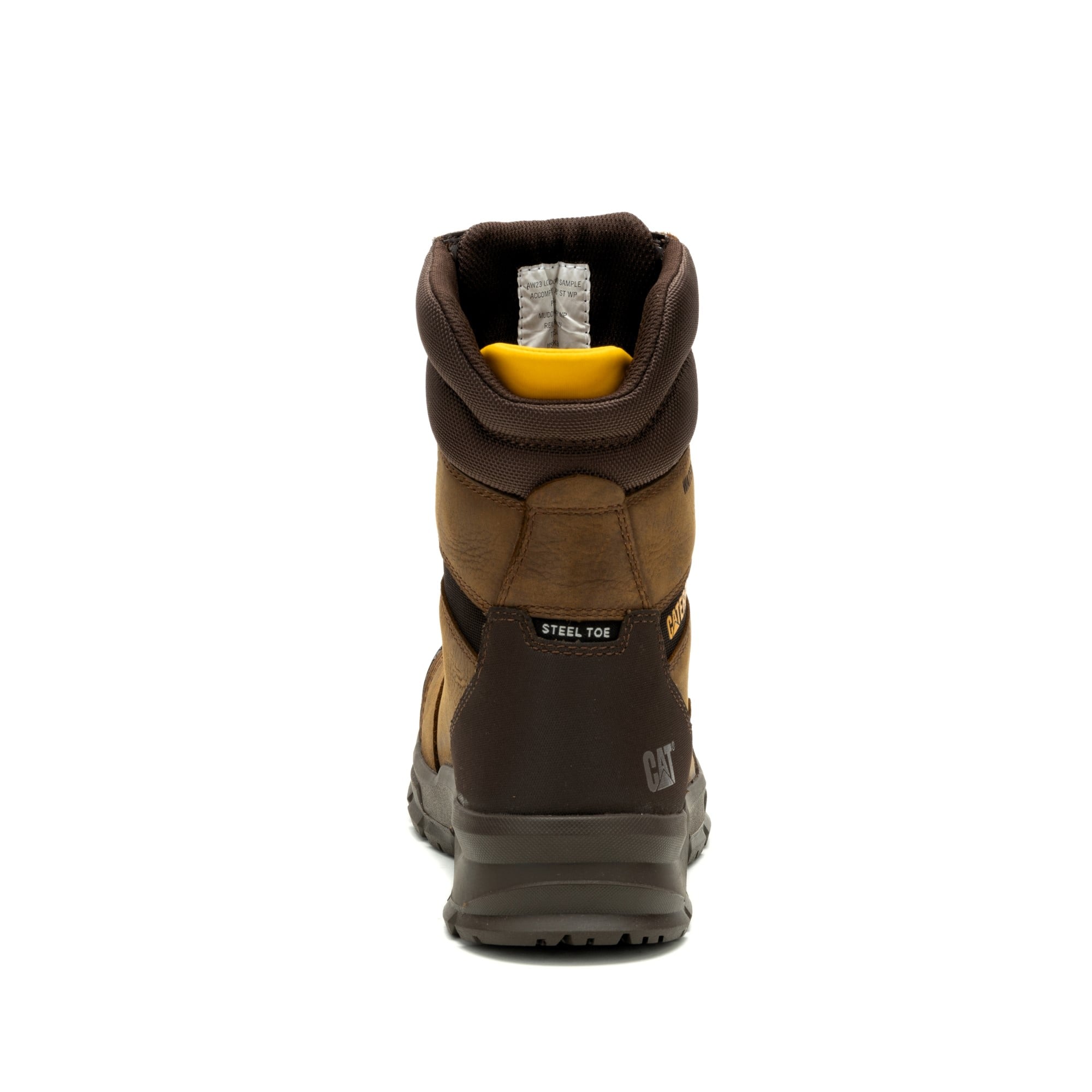 BOTINES CATERPILLAR HOMBRE PUNTA ACERO WATERPROOF MARRON - 5