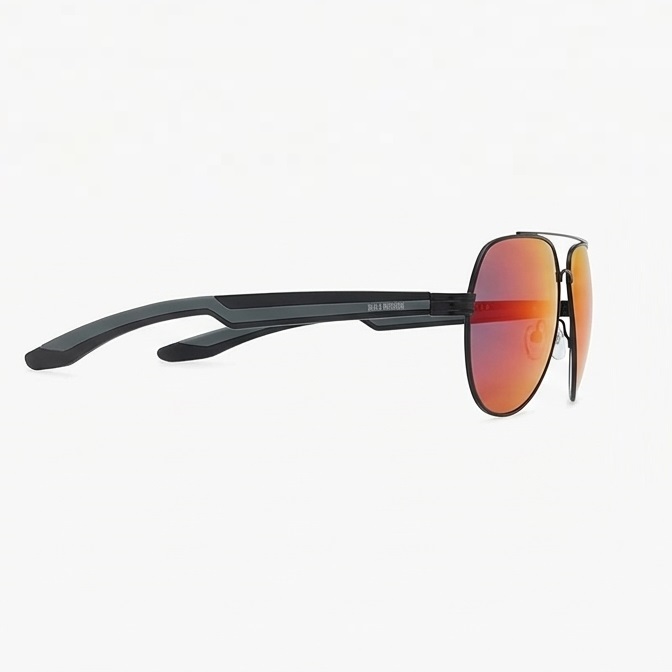 LENTES DE SOL HOMBRE HARLEY DAVIDSON MODELO AVIADOR ROJO - 2