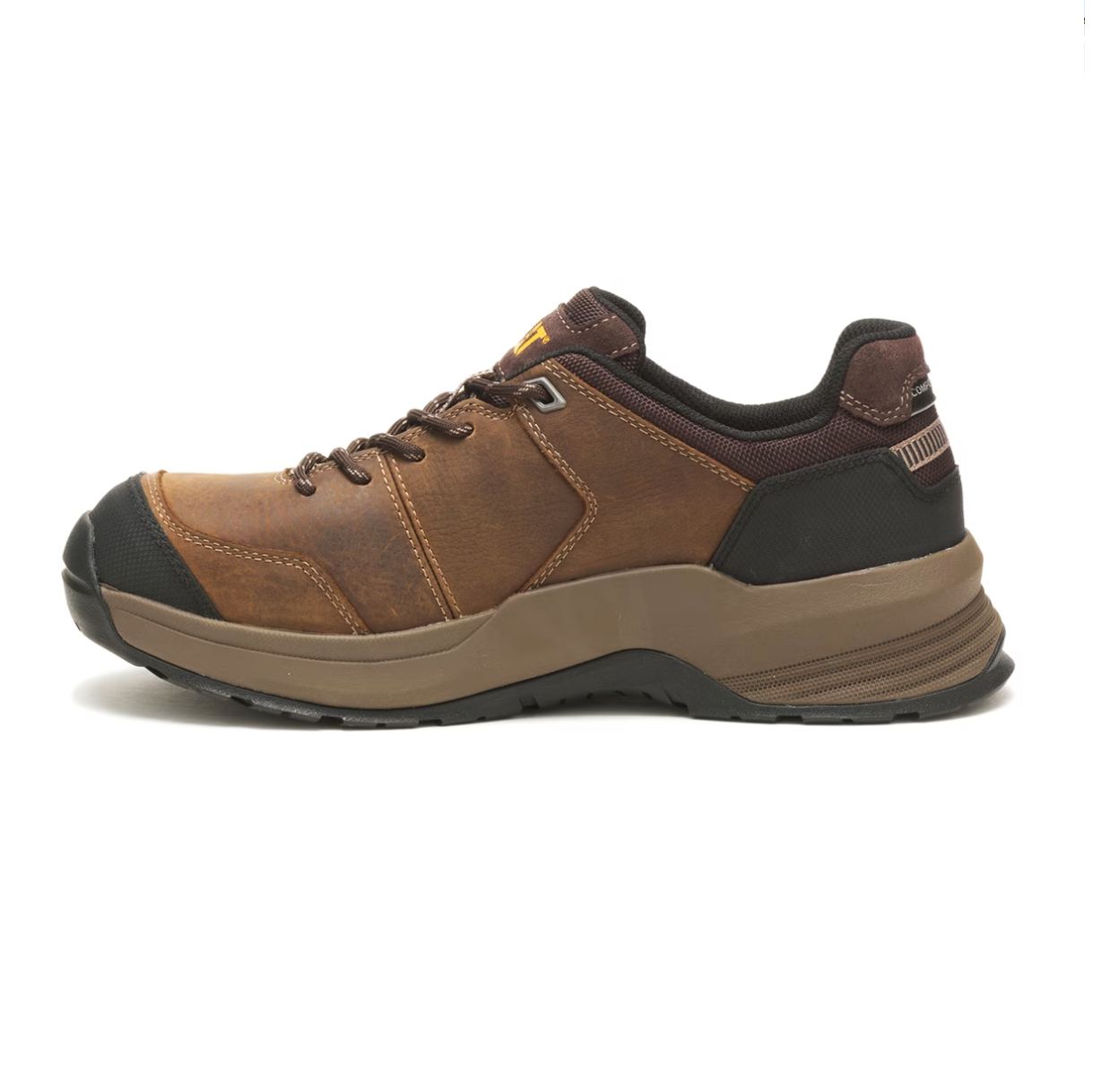 ZAPATILLAS HOMBRE CATERPILLAR CUERO MARRON PUNTA COMPOSITE PROTECCION ELECTRICA - 3