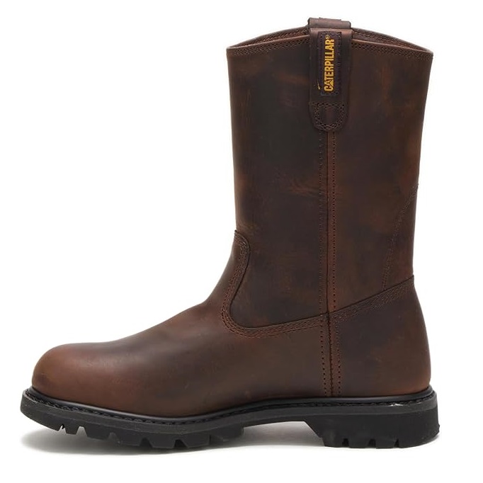 BOTA HOMBRE CATERPILLAR CUERO MARRON PUNTA ACERO - 3