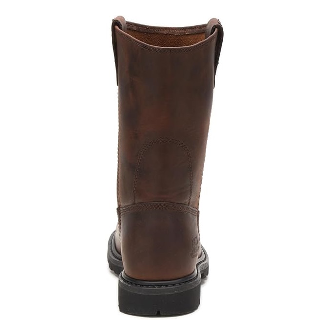 BOTA HOMBRE CATERPILLAR CUERO MARRON PUNTA ACERO - 4