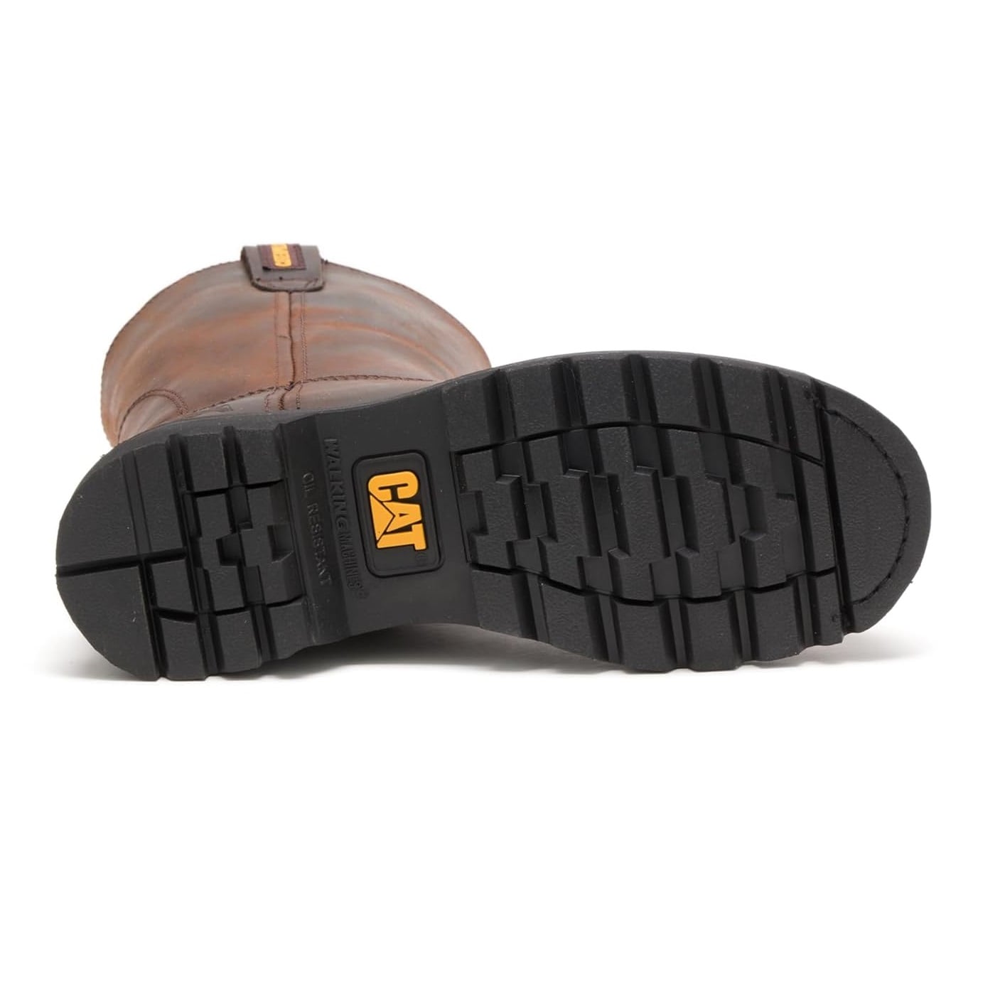BOTA HOMBRE CATERPILLAR CUERO MARRON PUNTA ACERO - 5