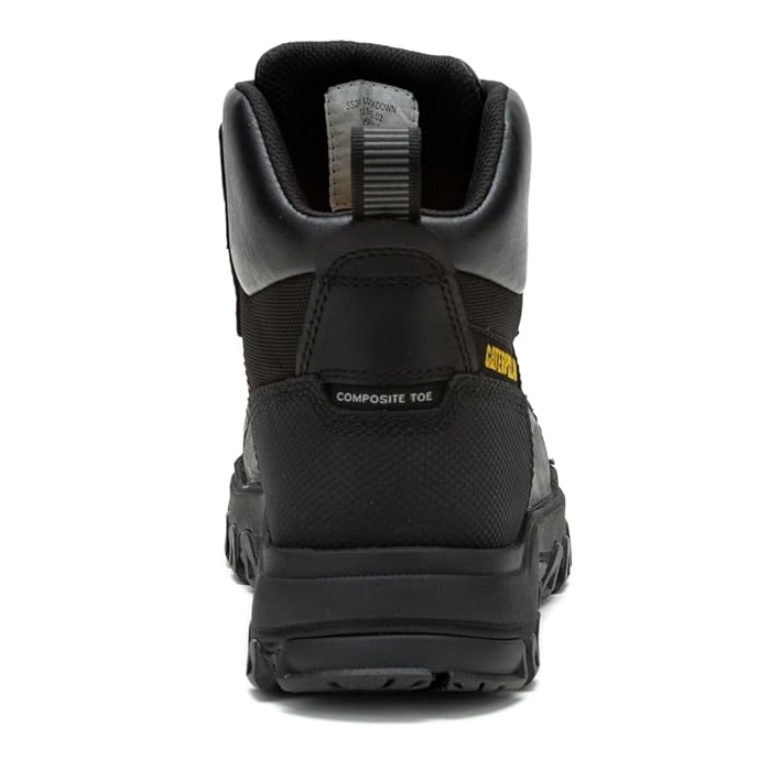 BOTINES CATERPILLAR HOMBRE PUNTA COMPOSITE LIBRE DE METAL WATERPROOF NEGRO - 5