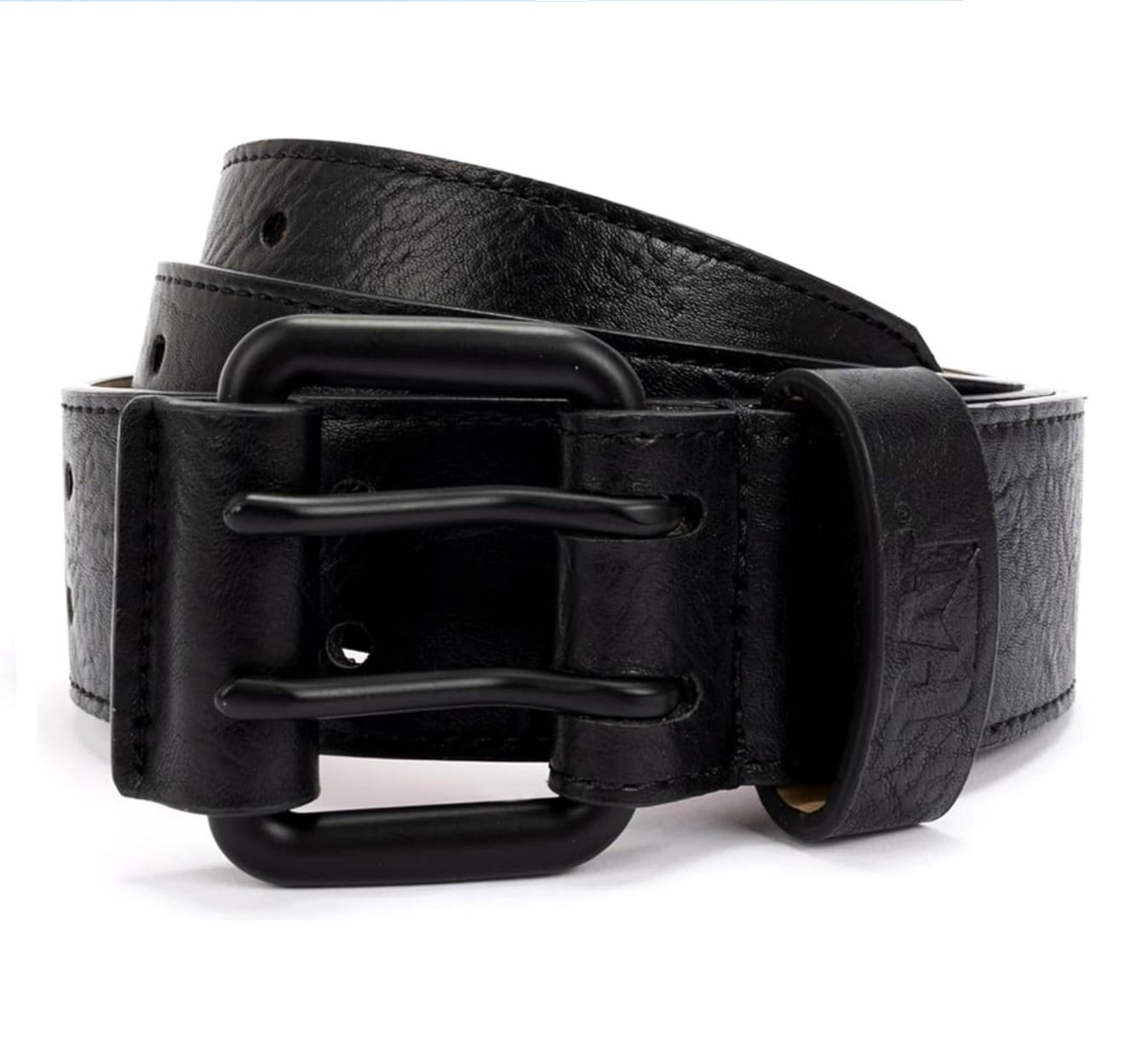 CORREA O CINTURON HOMBRE CATERPILLAR DOBLE SEGURO CUERO NEGRO - 1