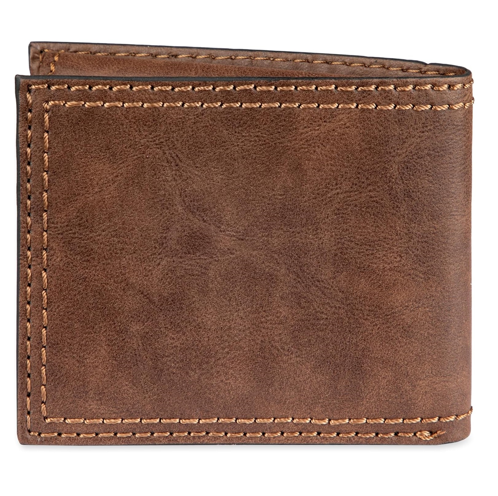 BILLETERA COLUMBIA HOMBRE SEGURIDAD RFID CUERO MARRON 2 CUERPOS LATERAL - 3