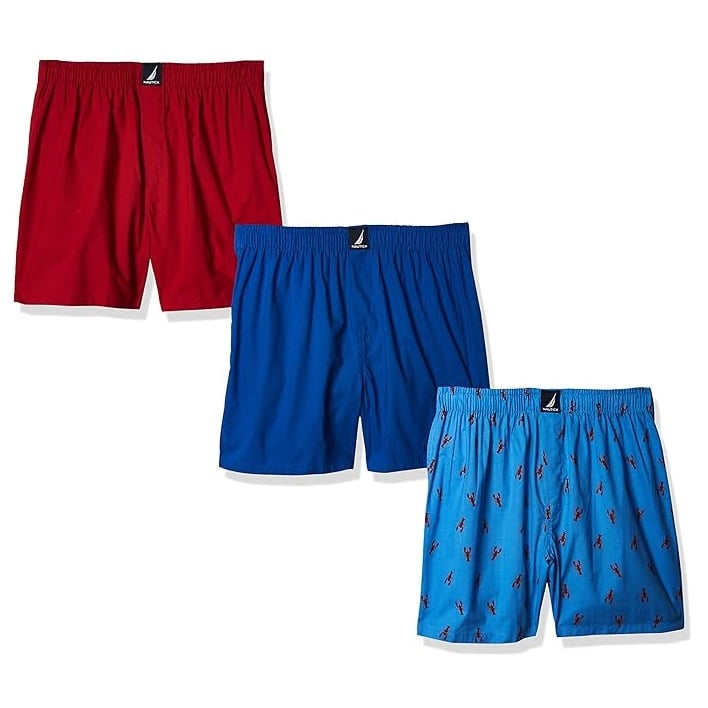 BOXER PARA HOMBRE NAUTICA 100% ALGODON PACK DE 3 - 1