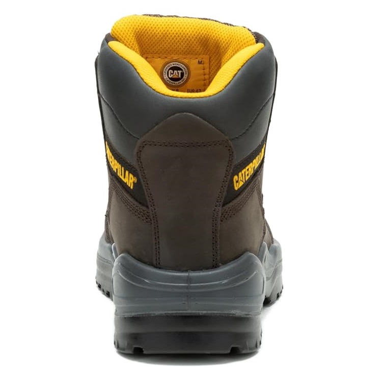 BOTINES HOMBRE CATERPILLAR CUERO MARRON PUNTA ACERO WATERPROOF ANTIDESLIZANTES - 6