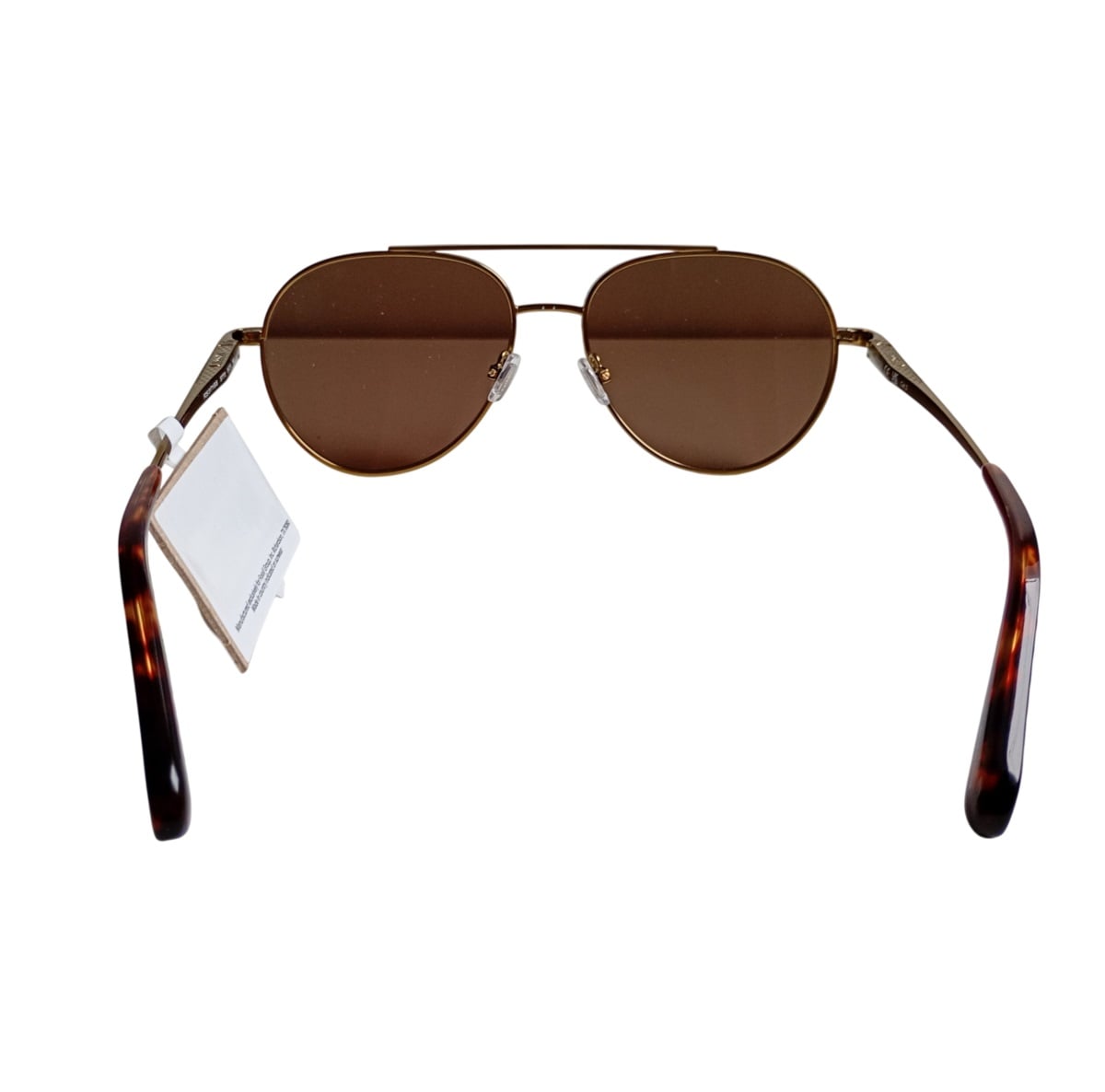 LENTES DE SOL FOSSIL MODA HOMBRE MODELO AVIADOR MARCO DORADO - 4