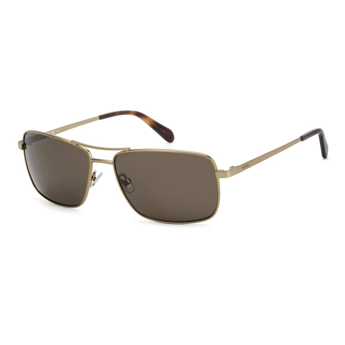 LENTES DE SOL FOSSIL HOMBRE MODA MASCULINA MARCO DORADO - 1