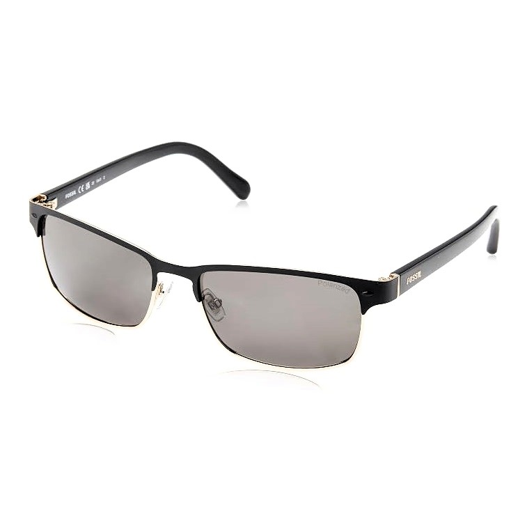 LENTES DE SOL FOSSIL NEGRO MODA HOMBRE MODELO CLASICO - 1