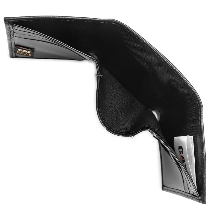 BILLETERA CATERPILLAR 3 CUERPOS CUERO GENUINO NEGRO CON RFID HOMBRE - 6