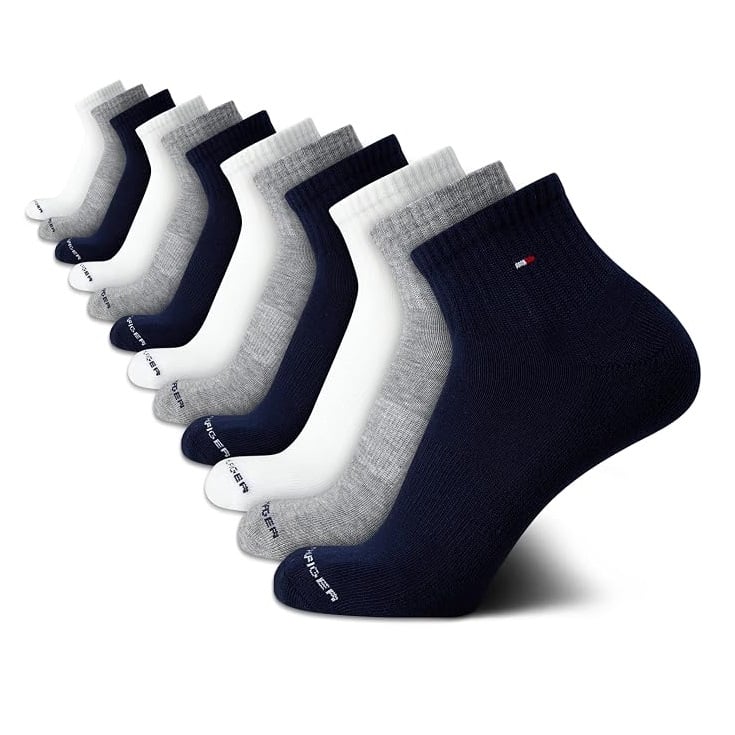 MEDIAS HOMBRE TOMMY HILFIGER SET DE 6 PARES AZUL BLANCO GRIS - 1