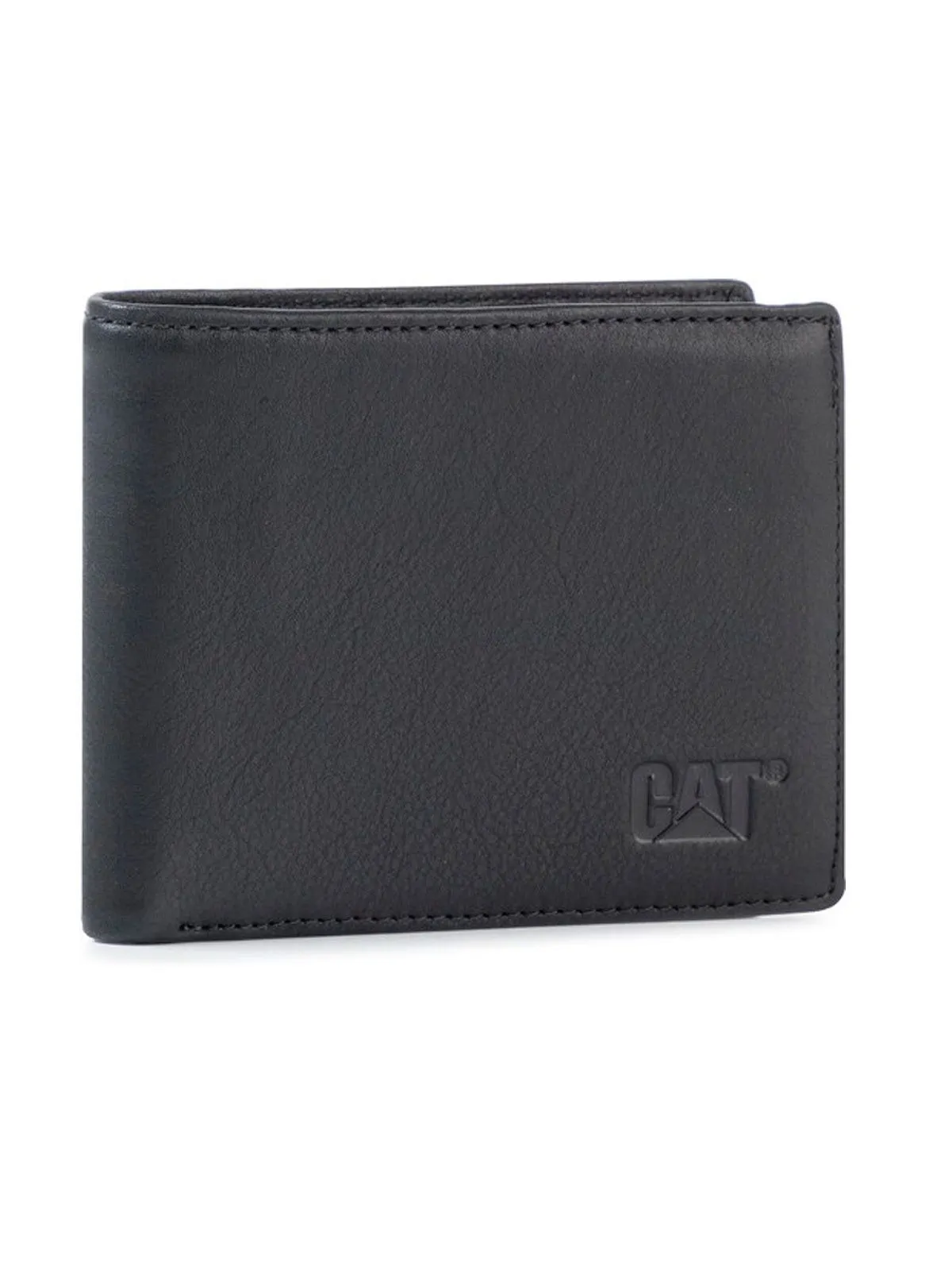 BILLETERA HOMBRE CATERPILLAR 2 CUERPOS CUERO NEGRO - 1