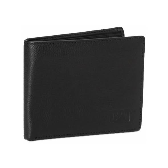 BILLETERA HOMBRE CATERPILLAR 2 CUERPOS CUERO NEGRO - 4