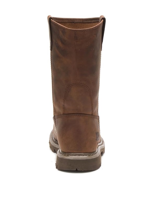 BOTA DAMA CATERPILLAR CUERO MARRON PUNTA ACERO - 4