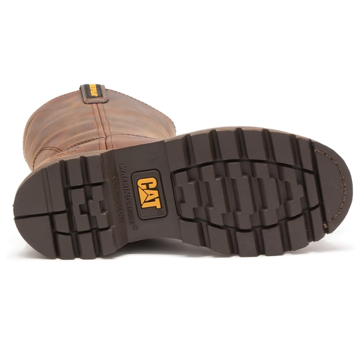 BOTA DAMA CATERPILLAR CUERO MARRON PUNTA ACERO - 6