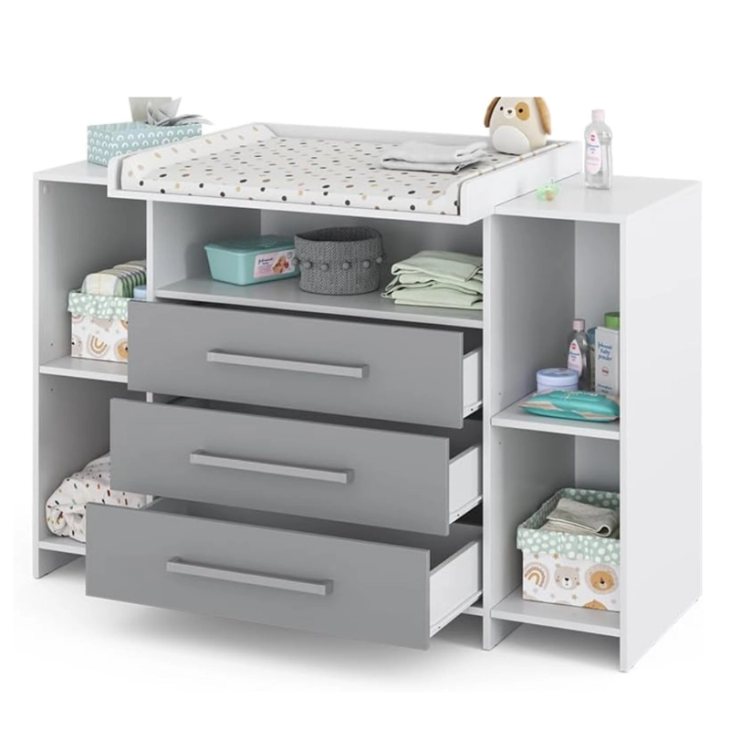 CÓMODA INFANTIL PREMIUM GRIS ARMADO MATEOS - RUTA 81 - 1