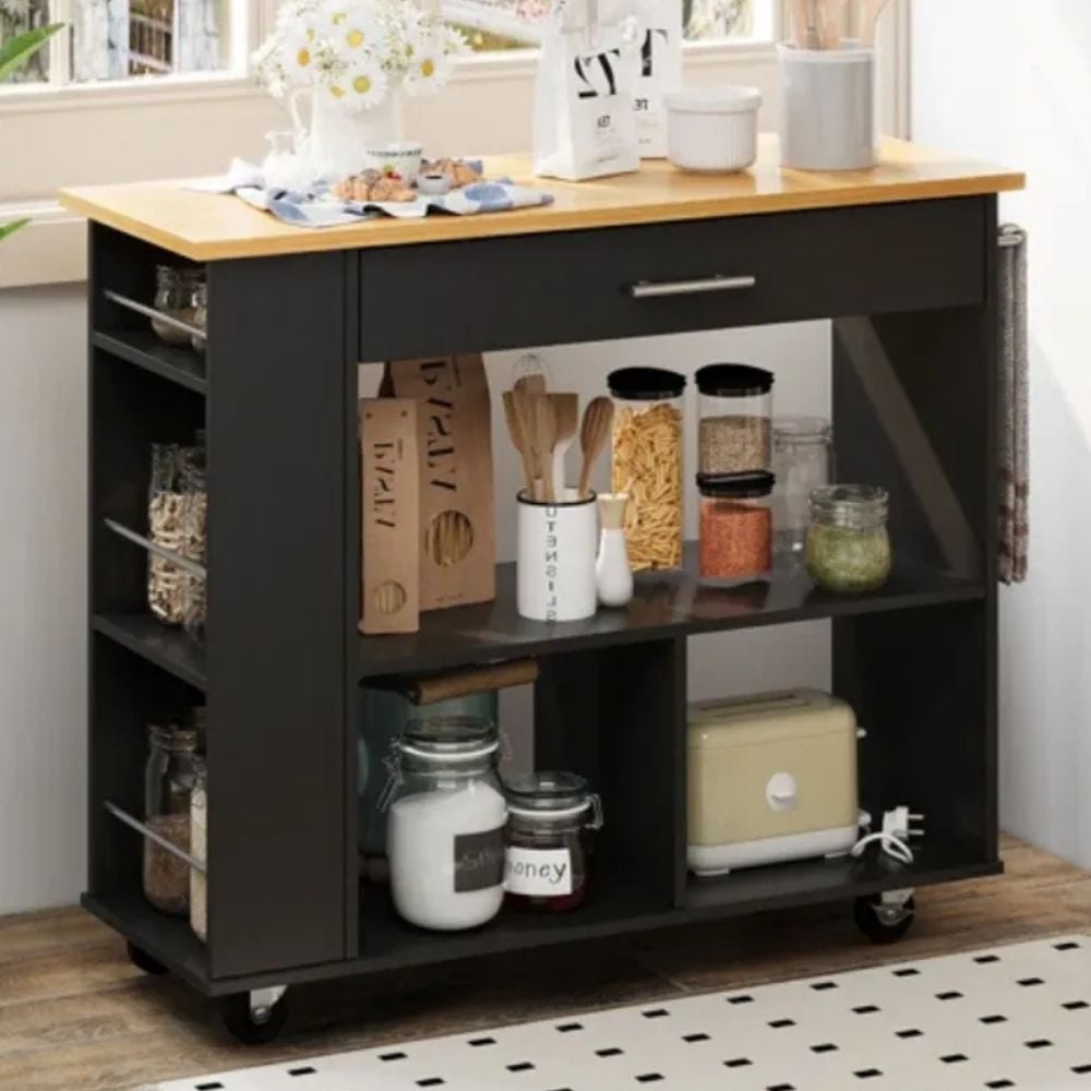 AUXILIAR DE COCINA RANSES NEGRO - MUEBLES GAUDI - 2