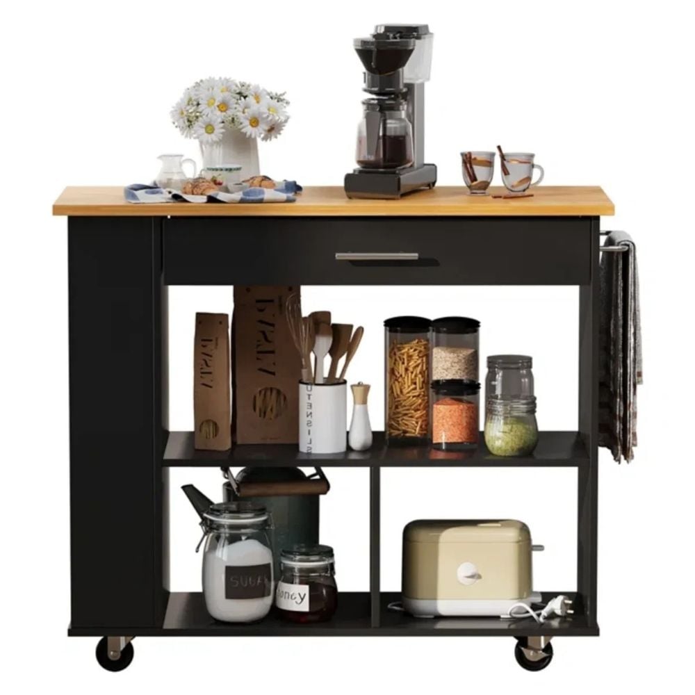 AUXILIAR DE COCINA RANSES NEGRO - MUEBLES GAUDI - 3