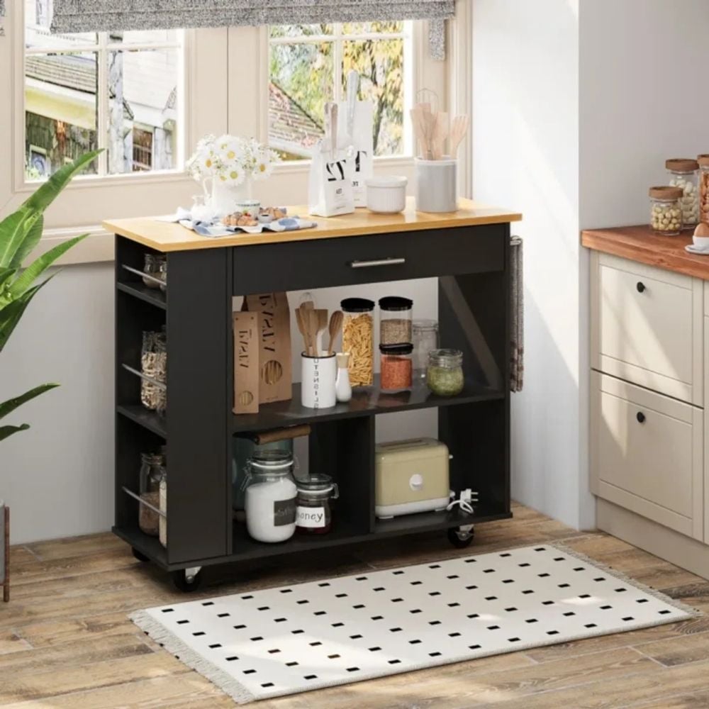 AUXILIAR DE COCINA RANSES NEGRO - MUEBLES GAUDI - 4
