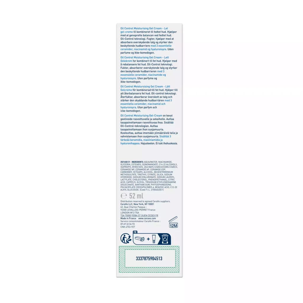 CERAVE OIL CONTROL FACIAL MOISTURIZE 52ML - 3
