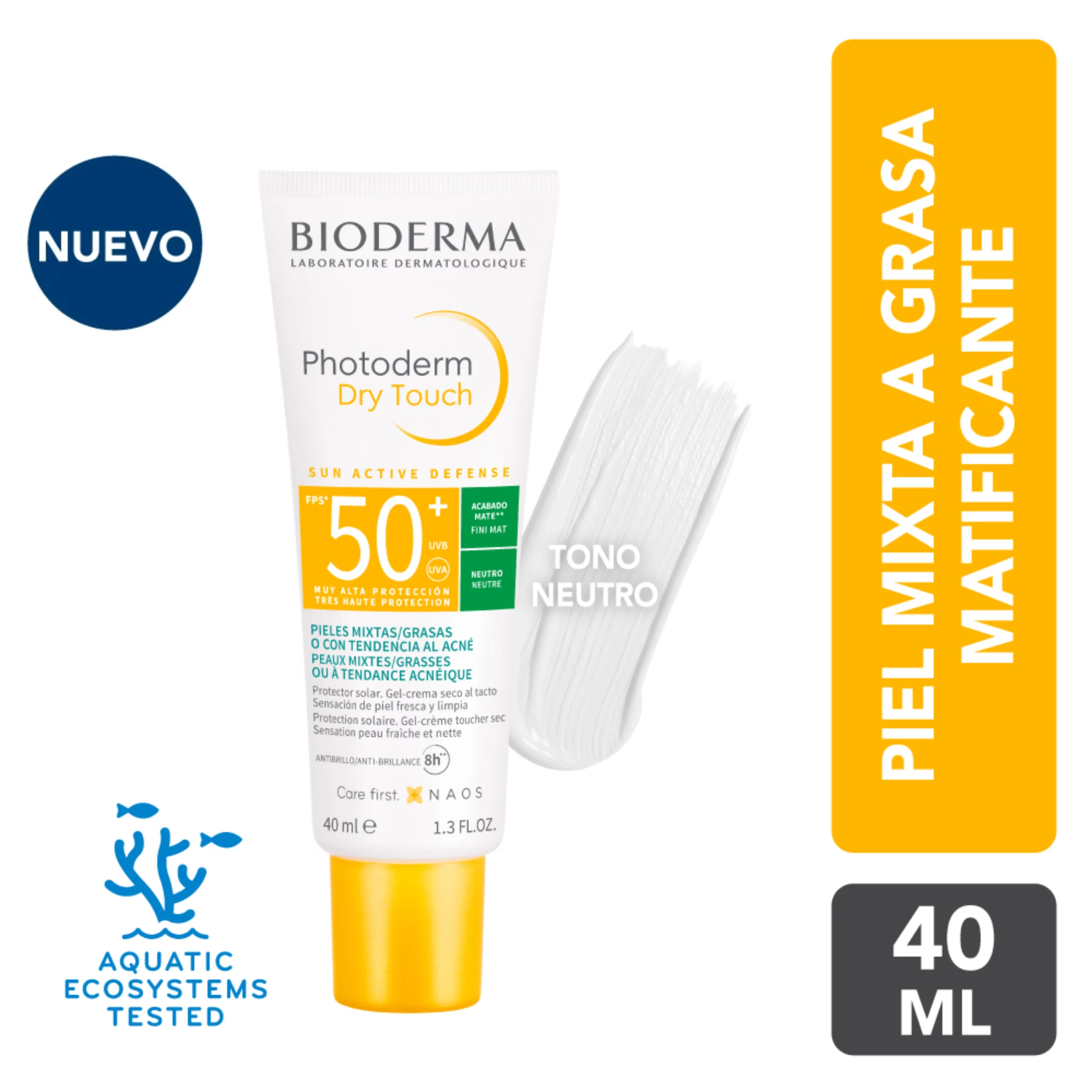 PHOTODERM DRY TOUCH BIODERMA PIEL MIXTA A GRASA FPS50+ - 1