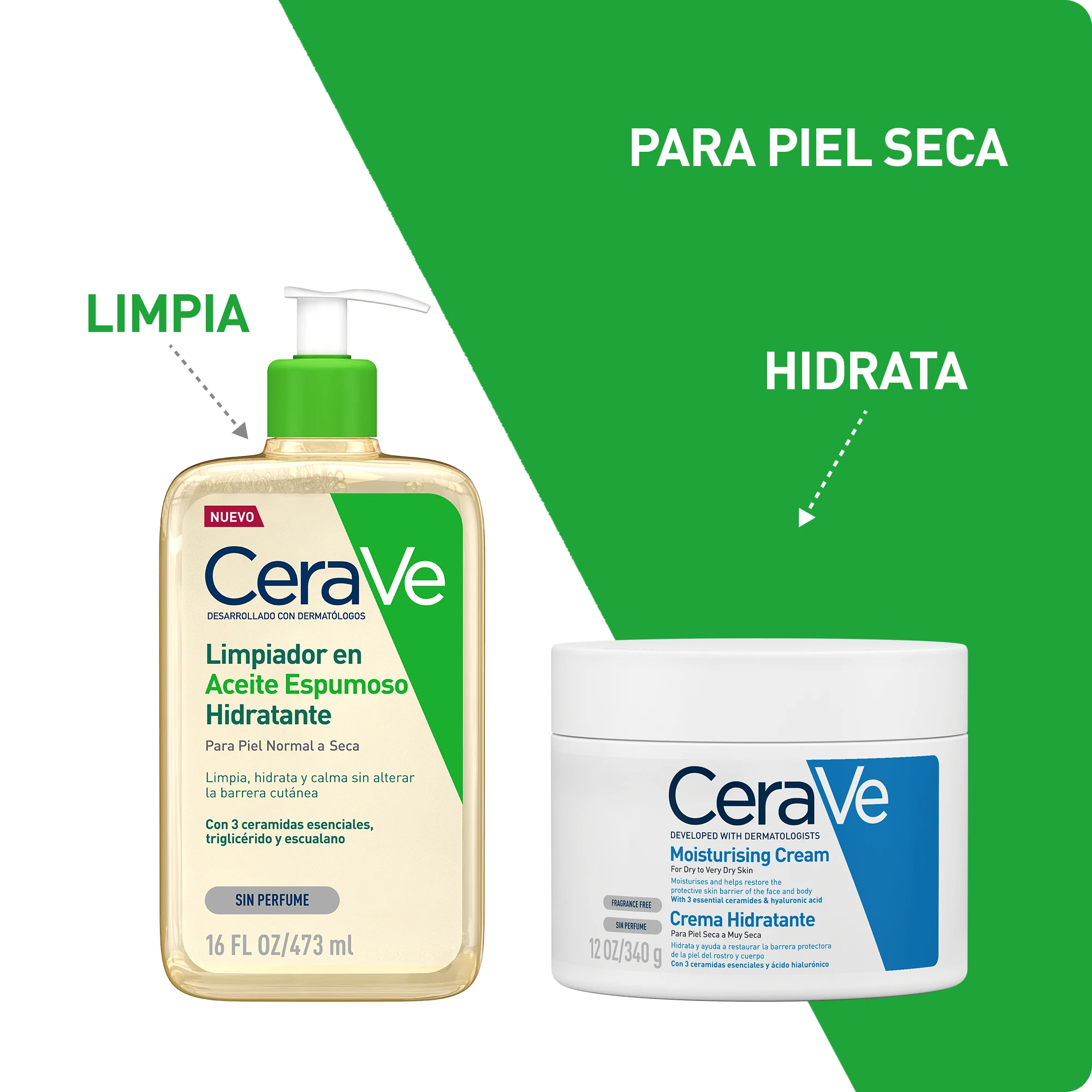 CERAVE LIMPIADOR EN ACEITE ESPUMOSO HIDRATANTE 473ML - 4