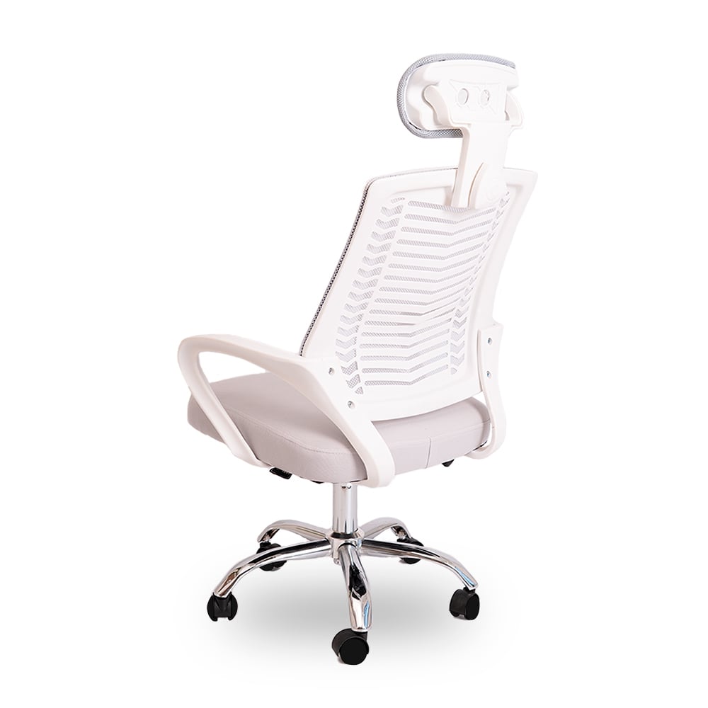 SILLA DE OFICINA VIGGO CON CABECERA REGULABLE - GRIS - 5