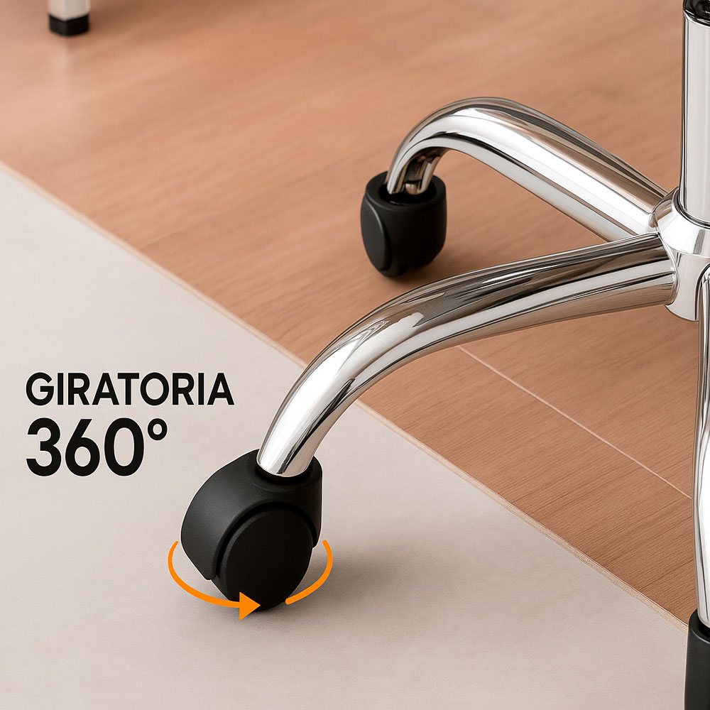 SILLA DE OFICINA VIGGO CON CABECERA REGULABLE - GRIS - 10