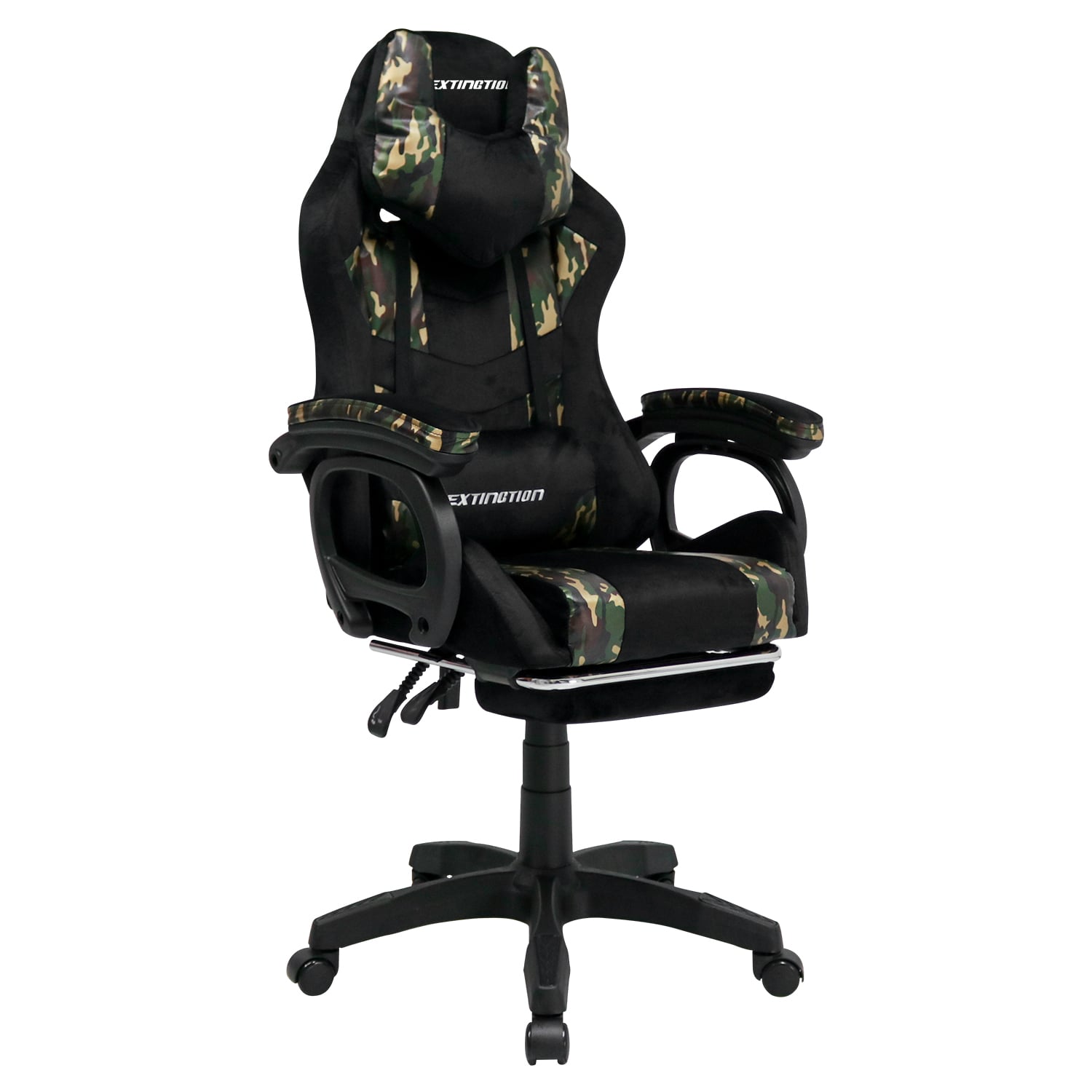 SILLA GAMER EXTINGTION SAPP GAMUZA CUERINA COLOR CAMUFLAJE - 1