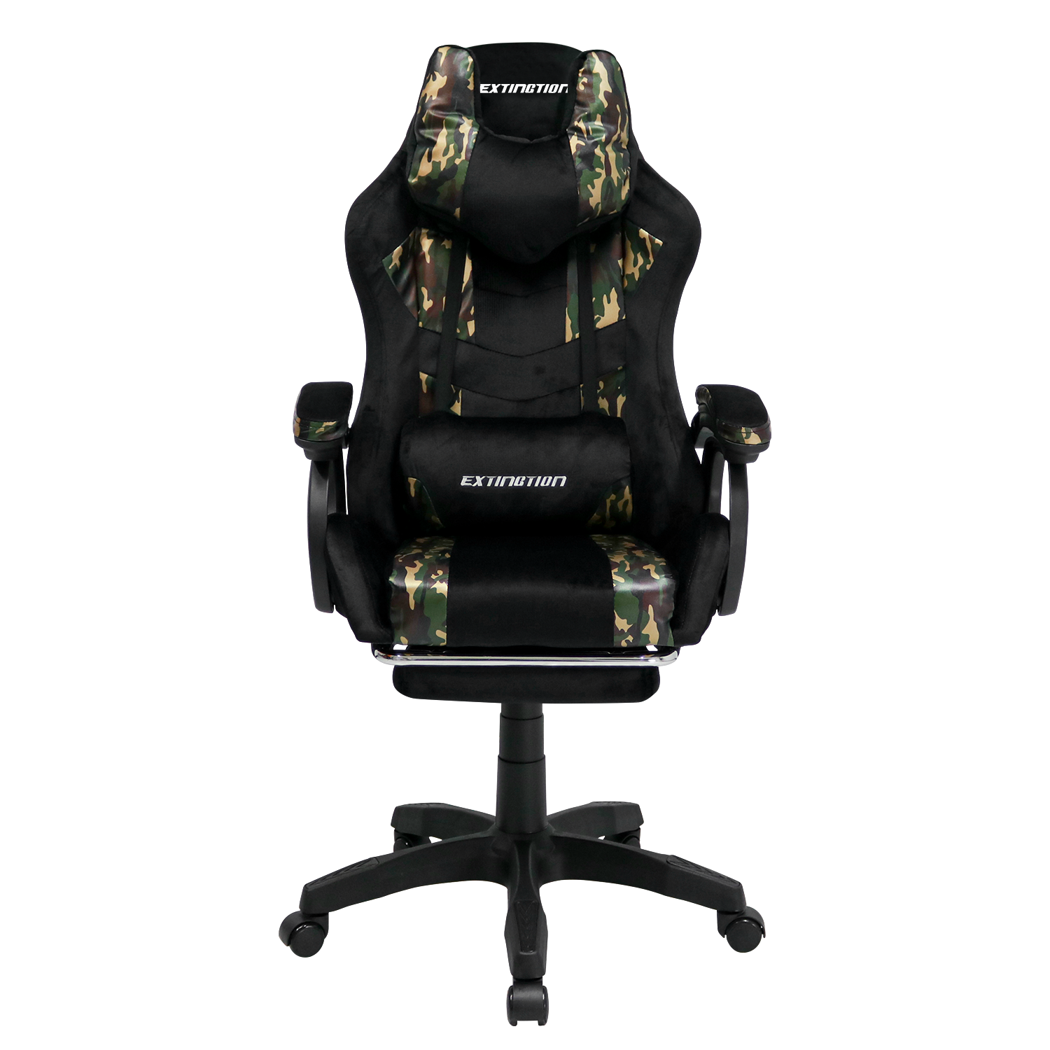 SILLA GAMER EXTINGTION SAPP GAMUZA CUERINA COLOR CAMUFLAJE - 7