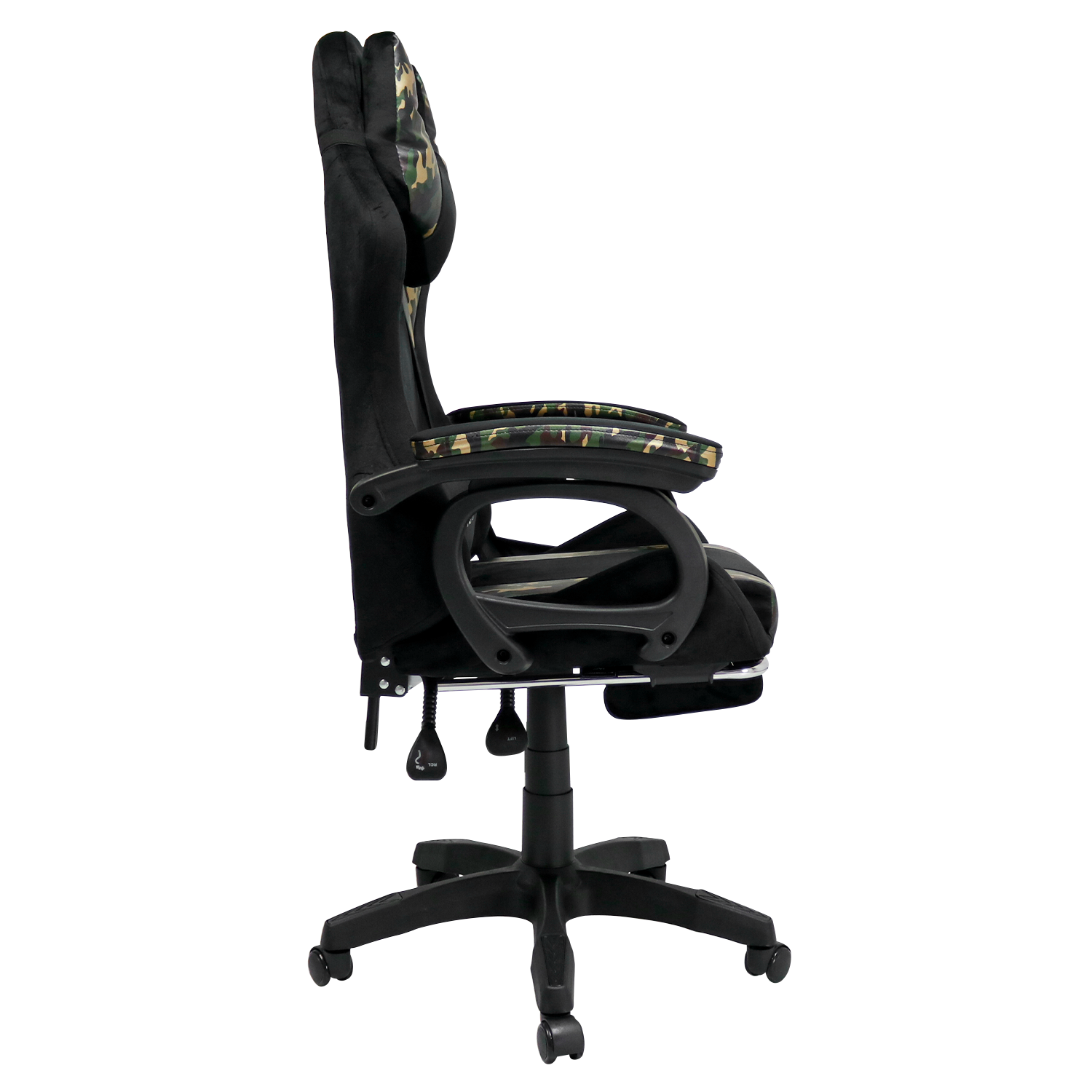 SILLA GAMER EXTINGTION SAPP GAMUZA CUERINA COLOR CAMUFLAJE - 8