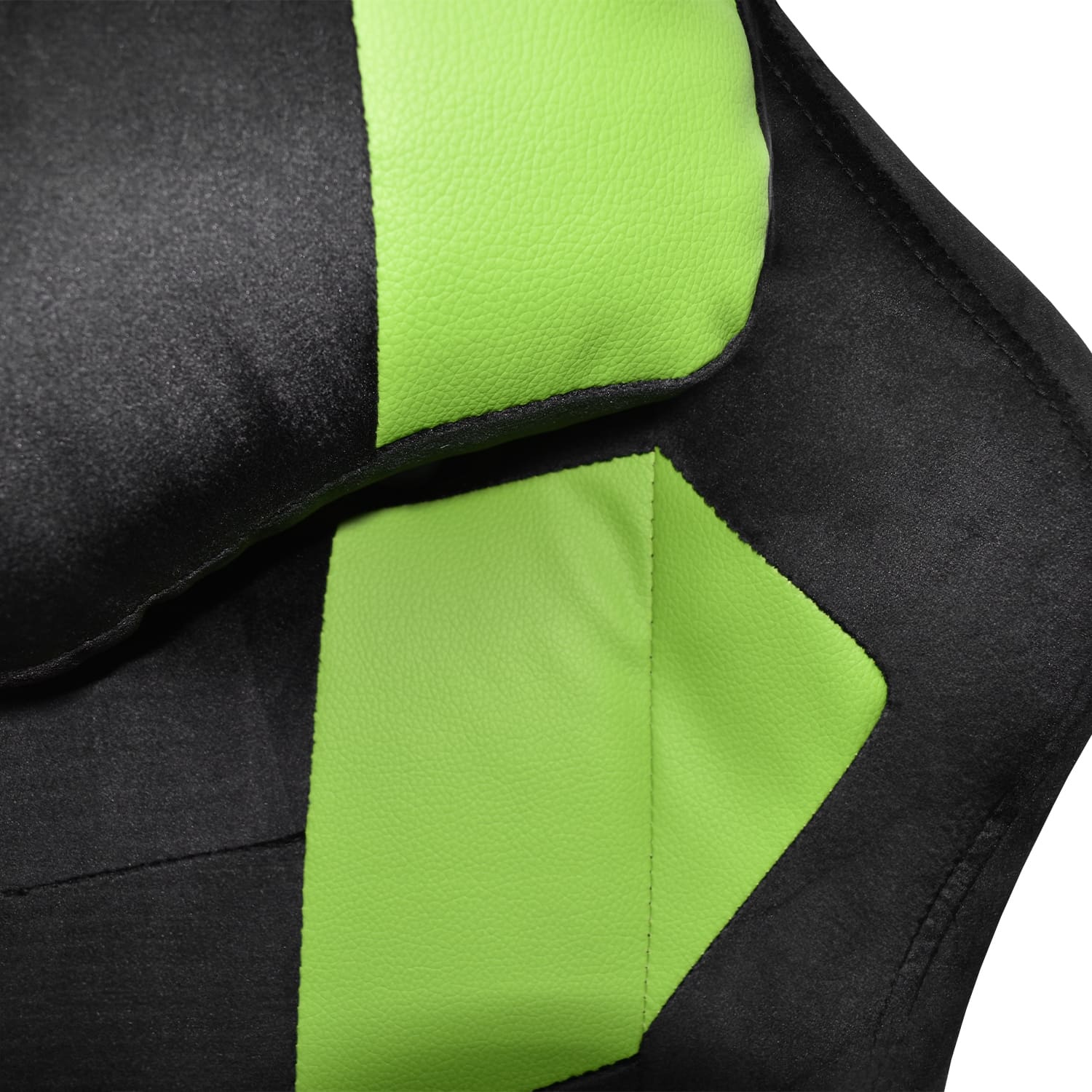 SILLA GAMER EXTINGTION SAPP GAMUZA CUERINA COLOR VERDE - 7