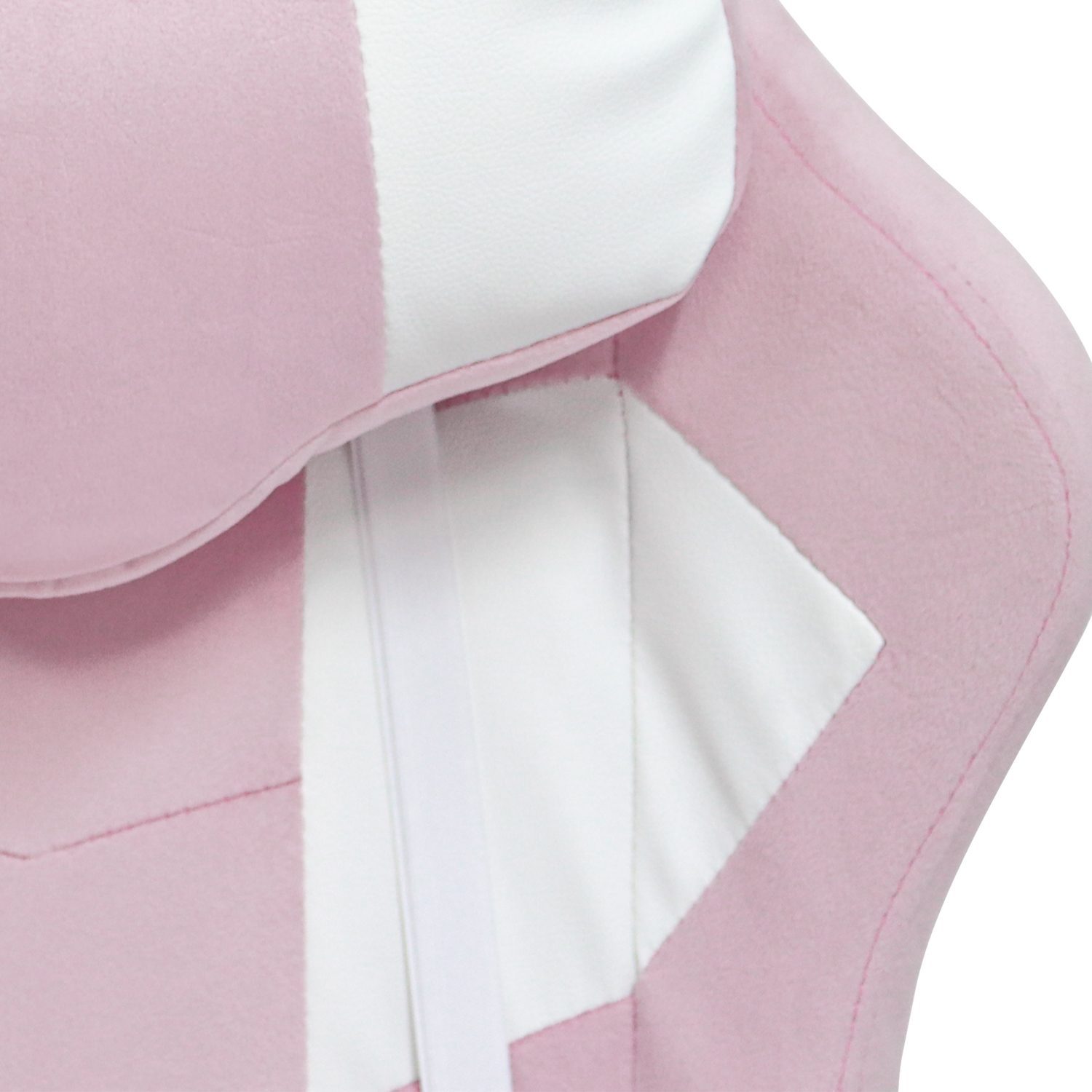 SILLA GAMER EXTINGTION SAPP GAMUZA CUERINA COLOR ROSADO - 4