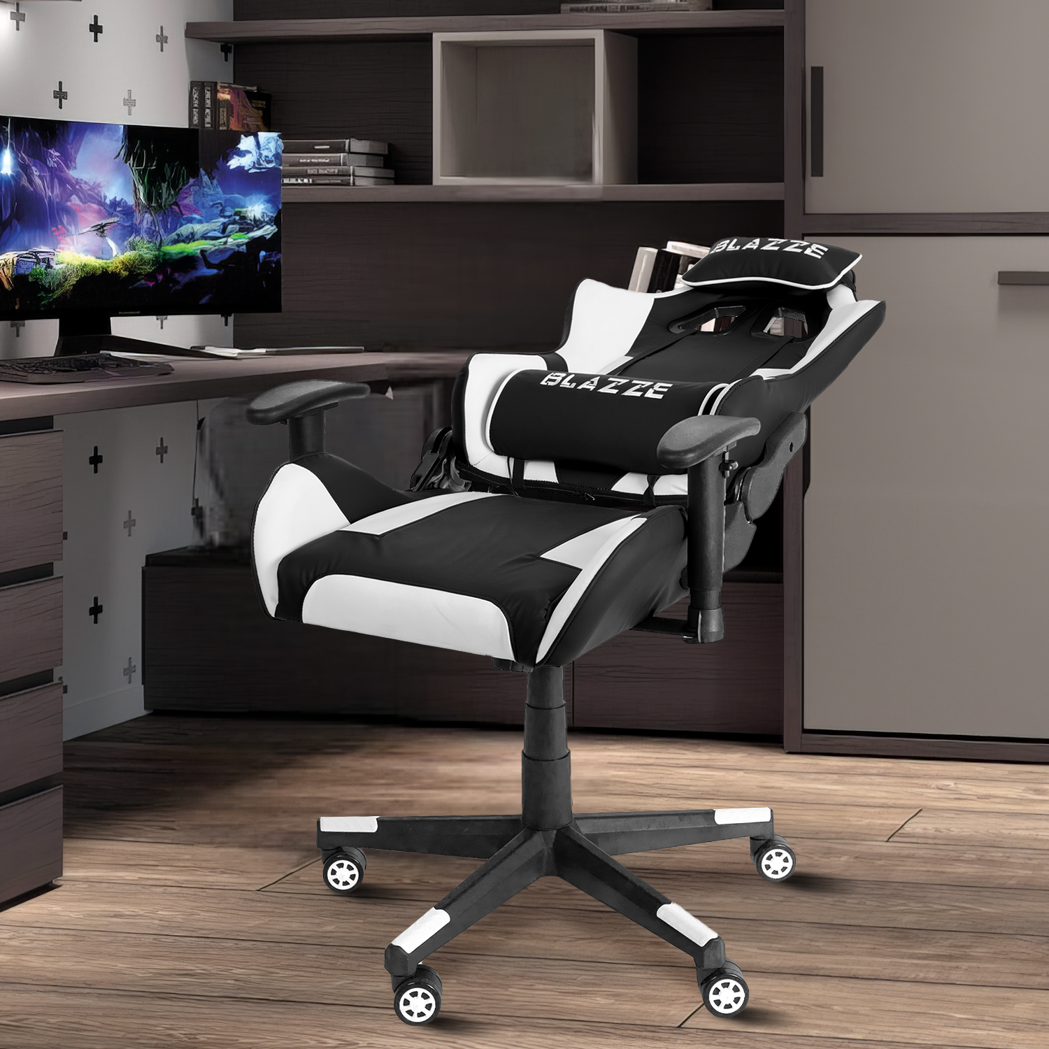 SILLA GAMER ERGONÓMICA 180° BLAZZE ÉXODO - NEGRO - 2